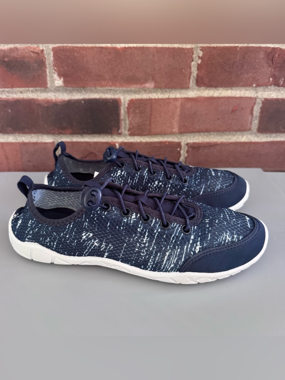 Wave Zone WZ Malibu Mesh Water Shoes Women’s Size 9 Navy Slip On Aqua Beach